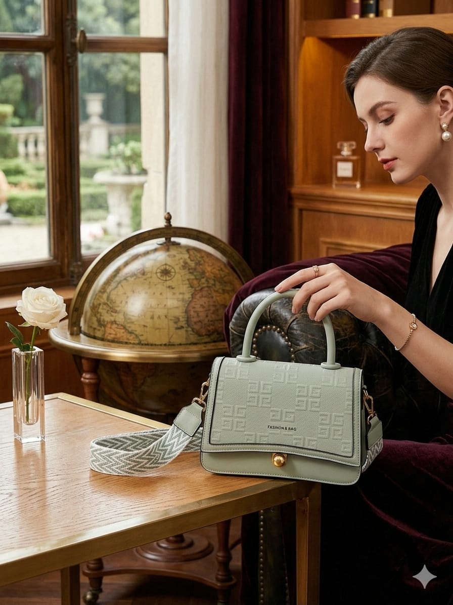 Aurelia Teal Hand Bag